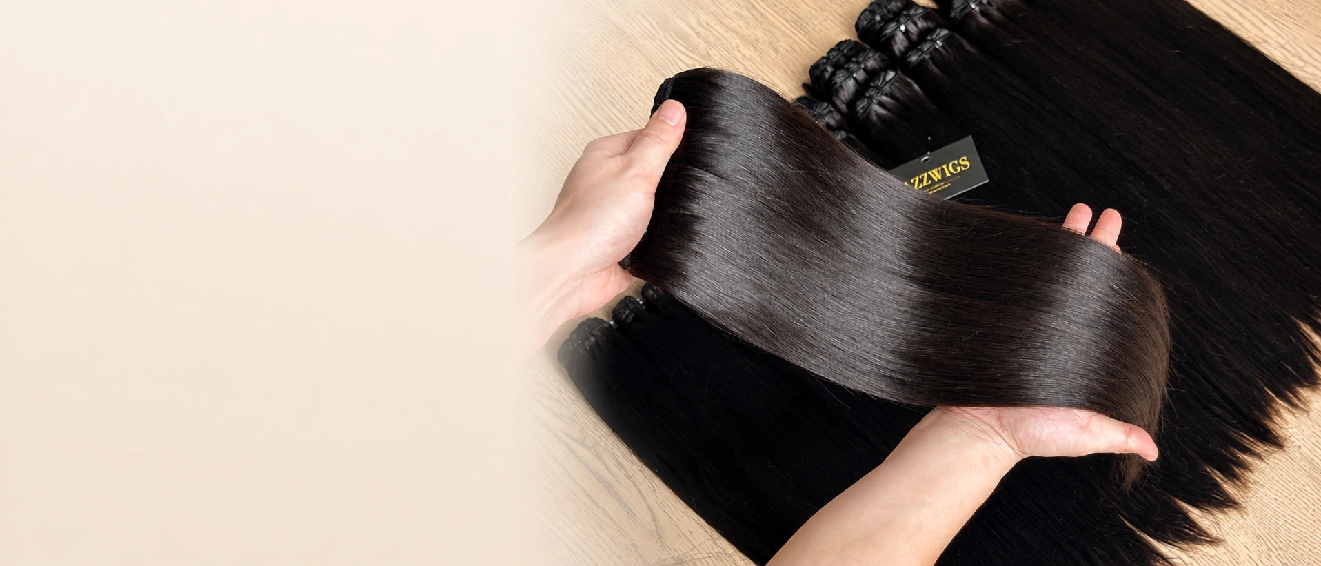 Raw Vietnamese straight human hair bundles for wholesale at JazzWigs