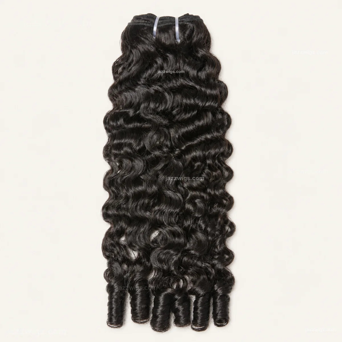 virgin cambodia burmese water curly bundle in natural black by JazzWigs.