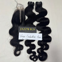 Virgin Cambodian Body Wave 2 Bundles With 2x6 HD Lace Closure | JazzWigs