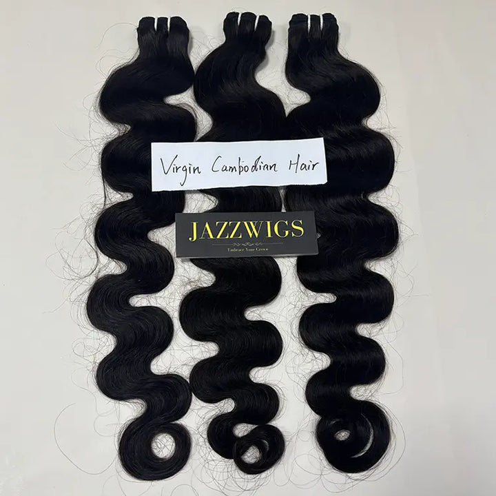 Virgin Cambodian Body Wave Hair 3 Bundle Deal – JazzWigs Factory Wholesale