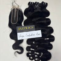 Virgin Cambodian Body Wave 4 Bundles With 2x6 HD Lace Closure | JazzWigs