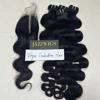 Virgin Cambodian Body Wave 4 Bundles With 2x6 HD Lace Closure | JazzWigs