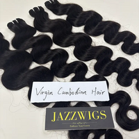 Virgin Cambodian Body Wave 2 Bundles With 2x6 HD Lace Closure | JazzWigs