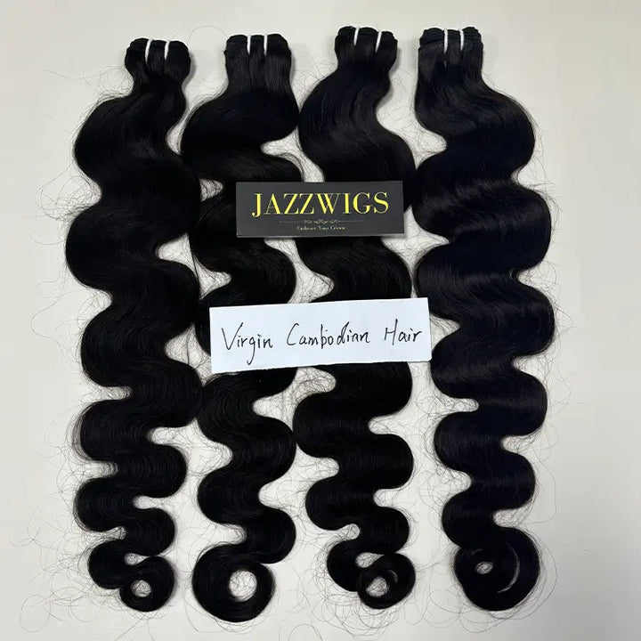 Virgin Cambodian Body Wave Hair 2 Bundle Deal – JazzWigs Factory Wholesale
