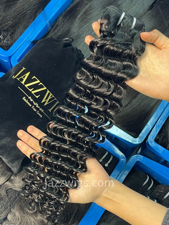 Virgin Cambodian Deep Wave Hair - 1 Bundle Deal