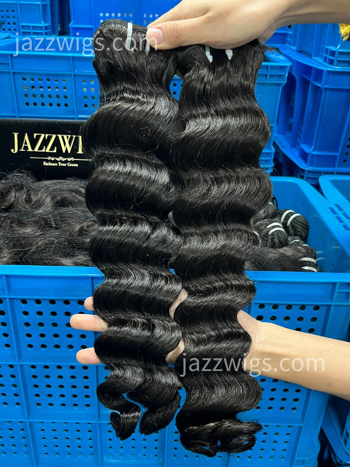 Virgin Cambodian Loose Deep Hair - 2 Bundles Deal