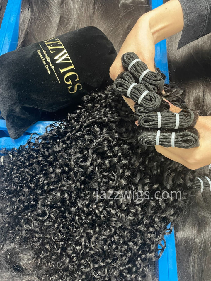 Virgin Cambodian Pixie Curly Hair - 4 Bundles Deal