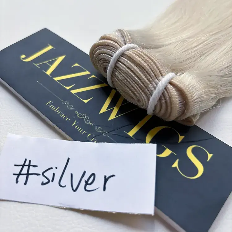 #Silver Balayage Raw Vietnamese Hair Bundles | 100% Human Hair | Factory Direct by JazzWigs